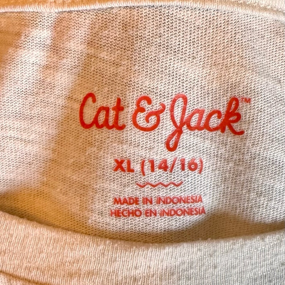 3 Graphic Tee Shirts Art of class & Cat & Jack Pink, Cream & Gray - Picture 5 of 7